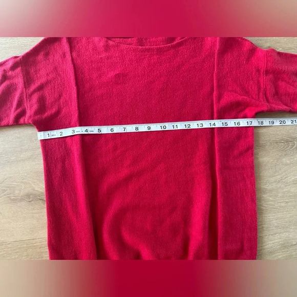 Chicos Sultry Red Bailey Bateau Pullover 3/4 Sleeve Sweater size XS - Picture 5 of 7